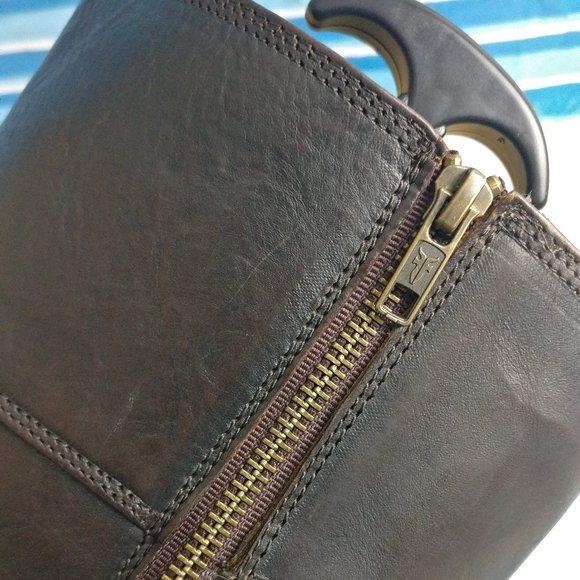 Frye GENUINE LEATHER COUNTRY ENGLISHWOMAN TALL FULL ZIP RIDING BOOT 8.5US/6.5UK - Picture 11 of 13